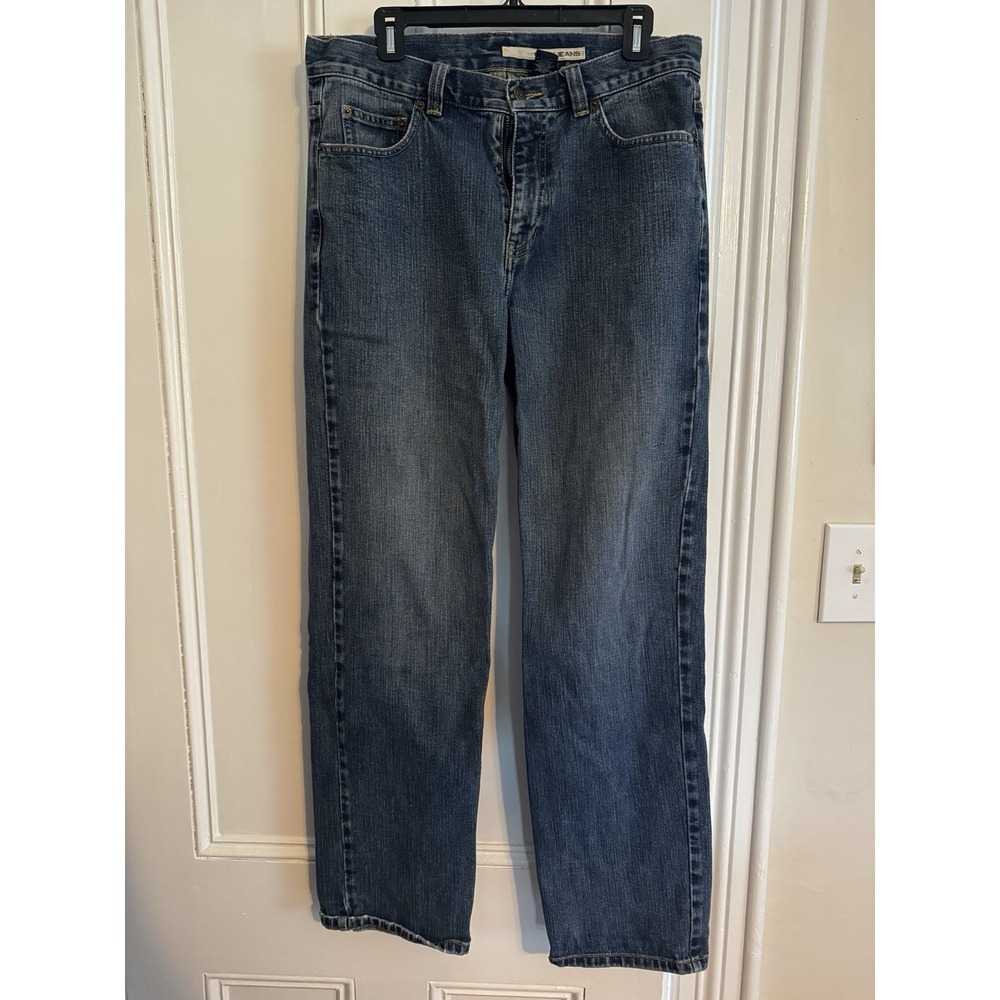 DKNY Men's Blue Jeans Medium Wash Size 32x32 Straight Leg Cotton